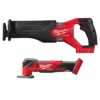 Milwaukee 2821-20-2836-20 M18 FUEL GEN-2 18V Lithium-Ion Brushless Cordless SAWZALL Reciprocating Saw W/ Oscillating Multi-Tool (Tool-Only)