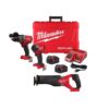 Milwaukee 3697-22-2821-20 M18 FUEL 18-V Lithium-Ion Brushless Cordless Hammer Drill and Impact Driver Combo Kit (2-Tool) with Reciprocating Saw