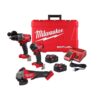 Milwaukee 3697-22-2880-20 M18 FUEL 18-Volt Lithium-Ion Brushless Cordless Combo Kit 2-Tool with 2 Batteries Charger 4-1/2in. to 5in. Grinder