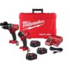 Milwaukee 3697-22-48-11-1850 M18 FUEL 18- V Lithium-Ion Brushless Cordless Hammer Drill and Impact Driver Combo Kit (2-Tool) with (3) 5.0Ah Batteries