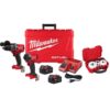 Milwaukee 3697-22-49-22-4020 M18 FUEL 18-V Li-Ion Brushless Cordless Hammer Drill/Impact Driver Combo Kit (2-Tool) w/Bi-Metal Hole Saw Set (11-Piece)