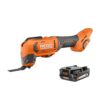 RIDGID R86241B-AC8400802 18V Cordless Oscillating Multi-Tool with 2.0 Ah Lithium-Ion Battery
