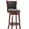 Boraam Augusta 29in. Swivel Wood Bar Stool, Cherry Finish