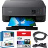 Canon PIXMA TS6420 All-in-One c with Print, Scan, Copy, Photo Print & Mobile Functions Bundle with DGE USB Cable + Small Business Productivity Software Kit