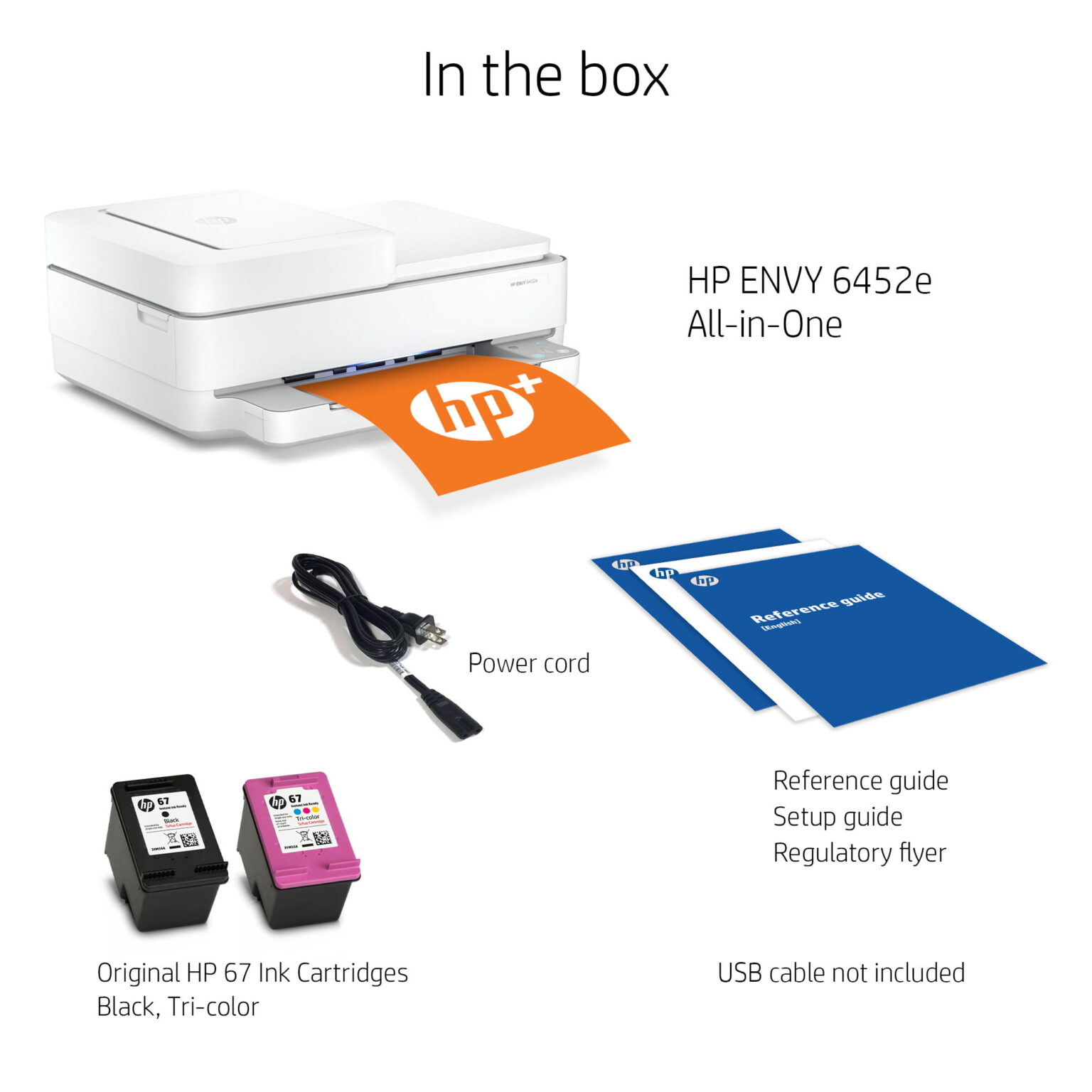 Hp Envy 6452e All In One Wireless Color Inkjet Printer With 6 Months Instant Ink Included With 5728