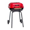 Americana Swinger 6 Position Charcoal Grill, Powder Paint/Red