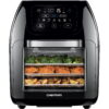 Chefman Multifunctional Digital Air Fryer+ Rotisserie, Fry, Roast & Bake, 17 Presets, XL 10L, Black