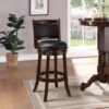 Boraam Augusta 29in. Swivel Wood Bar Stool, Cappuccino Finish