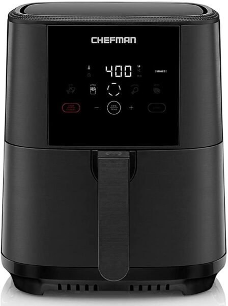 5-Quart Chefman TurboFry Touch Stainless Steel Air Fryer