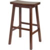 Winsome Wood Satori Saddle Seat Bar Stool, 29", Walnut