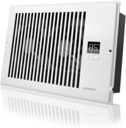 AC Infinity AIRTAP T6, Quiet Register Booster Fan with Thermostat Control. Heating Cooling AC Vent. Fits 6” x 10” Register Holes. White