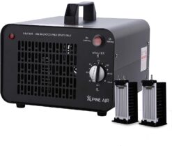 Alpine Air Adjustable 5000-10000 mg/h Double O3 Commercial Ozone Generator Industrial Air Purifier, Ionizer & Deodorizer Ozone Machine for Home, Car, Smoke, hotels, Farms and Pets