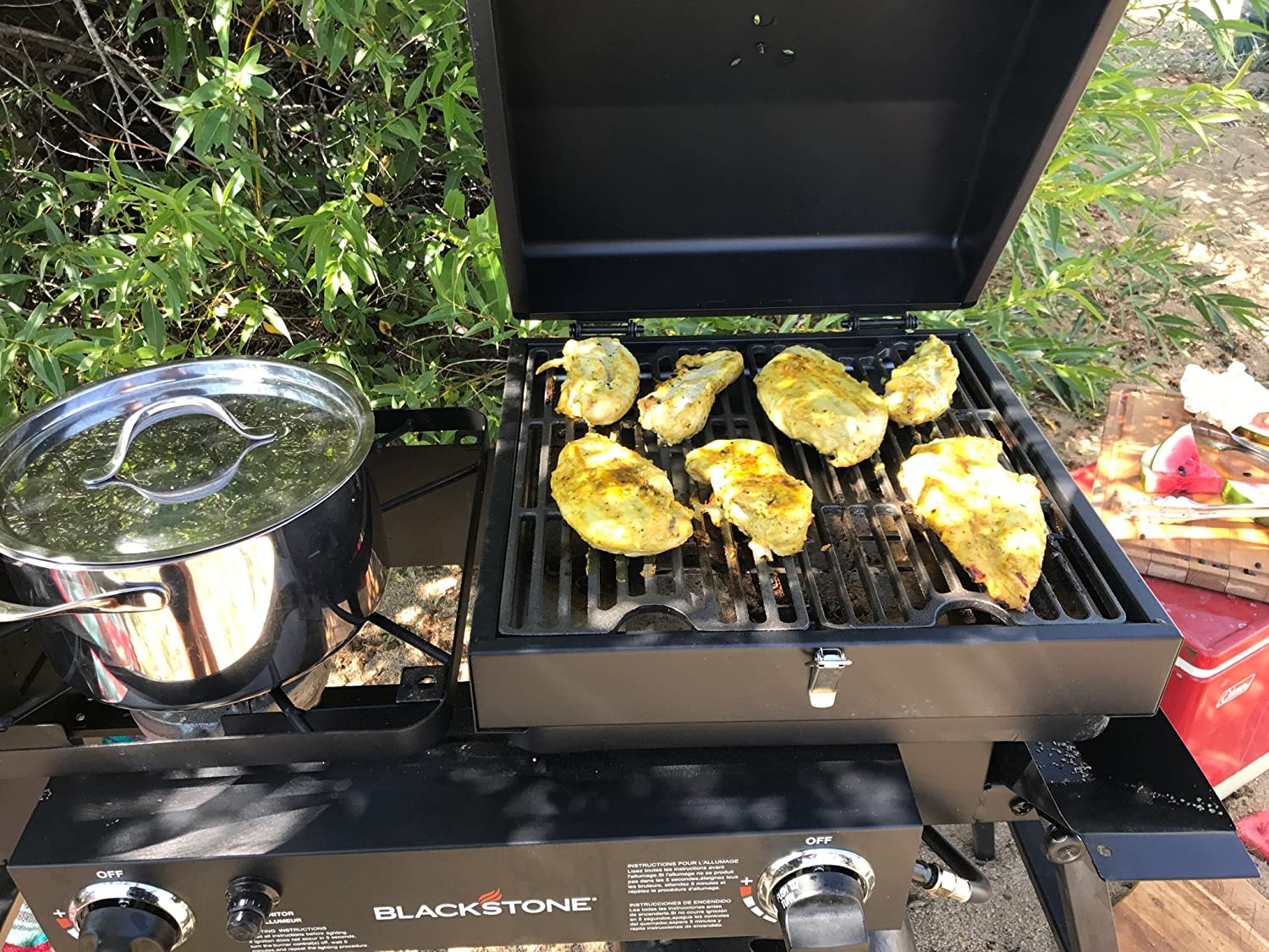 Blackstone Gas Tailgater Griddle Grill Combo