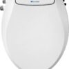 Brondell Swash Bidet Toilet Seat, Non-Electric, Dual Temperature, Fits Round Toilets, White – Dual Nozzle System – with Easy Installation