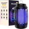 VANELC Bug Zapper Outdoor, Mosquito Zapper with Dusk to Dawn Light Sensor, 18W Electric Fly Zapper, Waterproof Mosquito Killer, Mosquito Repellent Outdoor, Fly Trap for Home, Garden, Outdoor Mosquito Control