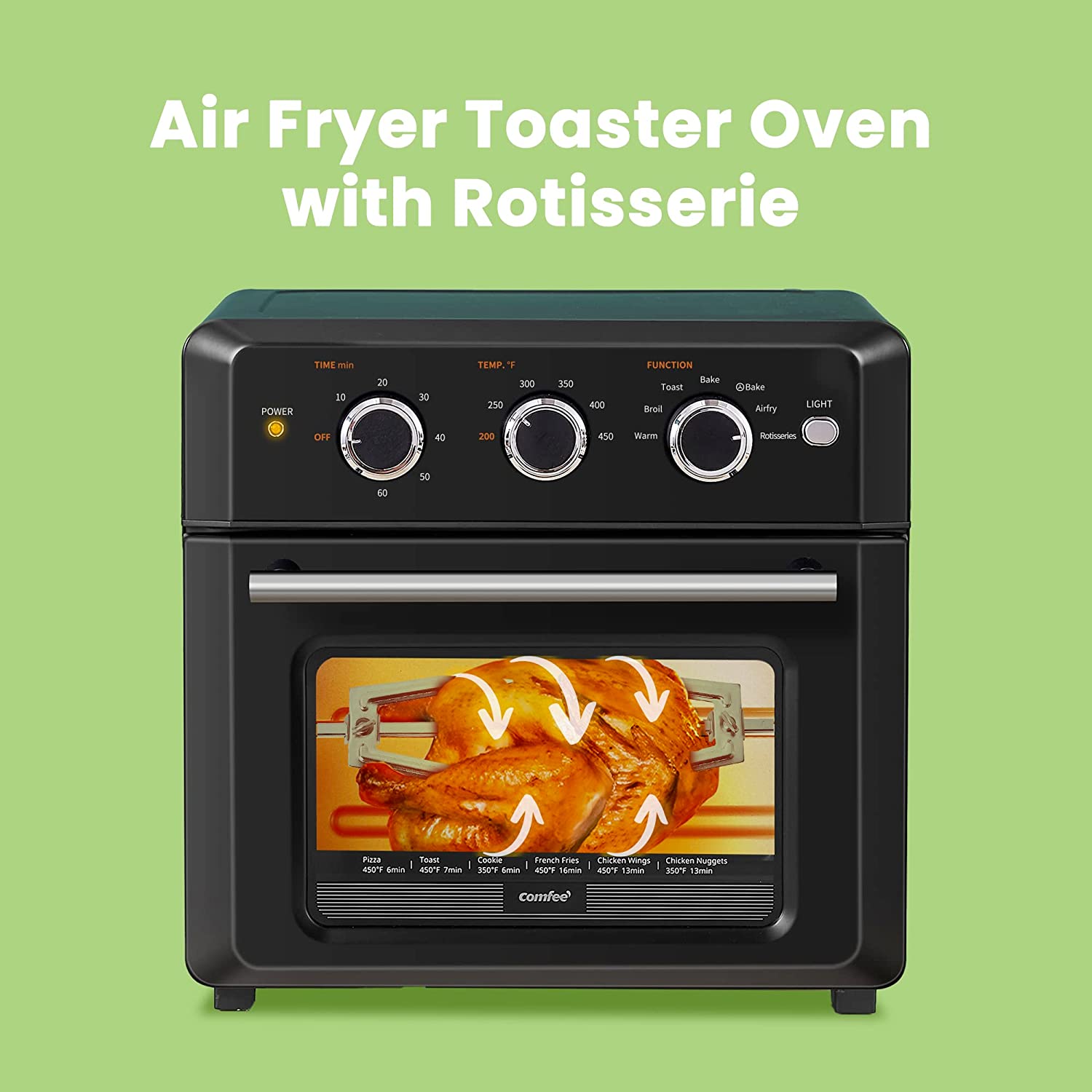 7-In-1 Multifunction Toaster Oven with Warm Broil Toast Bake Air Fryer  Function, 1 Unit - Kroger