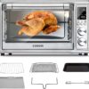 COSORI Air Fryer Toaster Oven, 12-in-1 Convection Oven Countertop with Rotisserie, Stainless Steel 32QT/32L, 6-Slice Toast, 13-inch Pizza,100 Recipes, Basket, Tray(6 Accessories)Included, CO130-AO