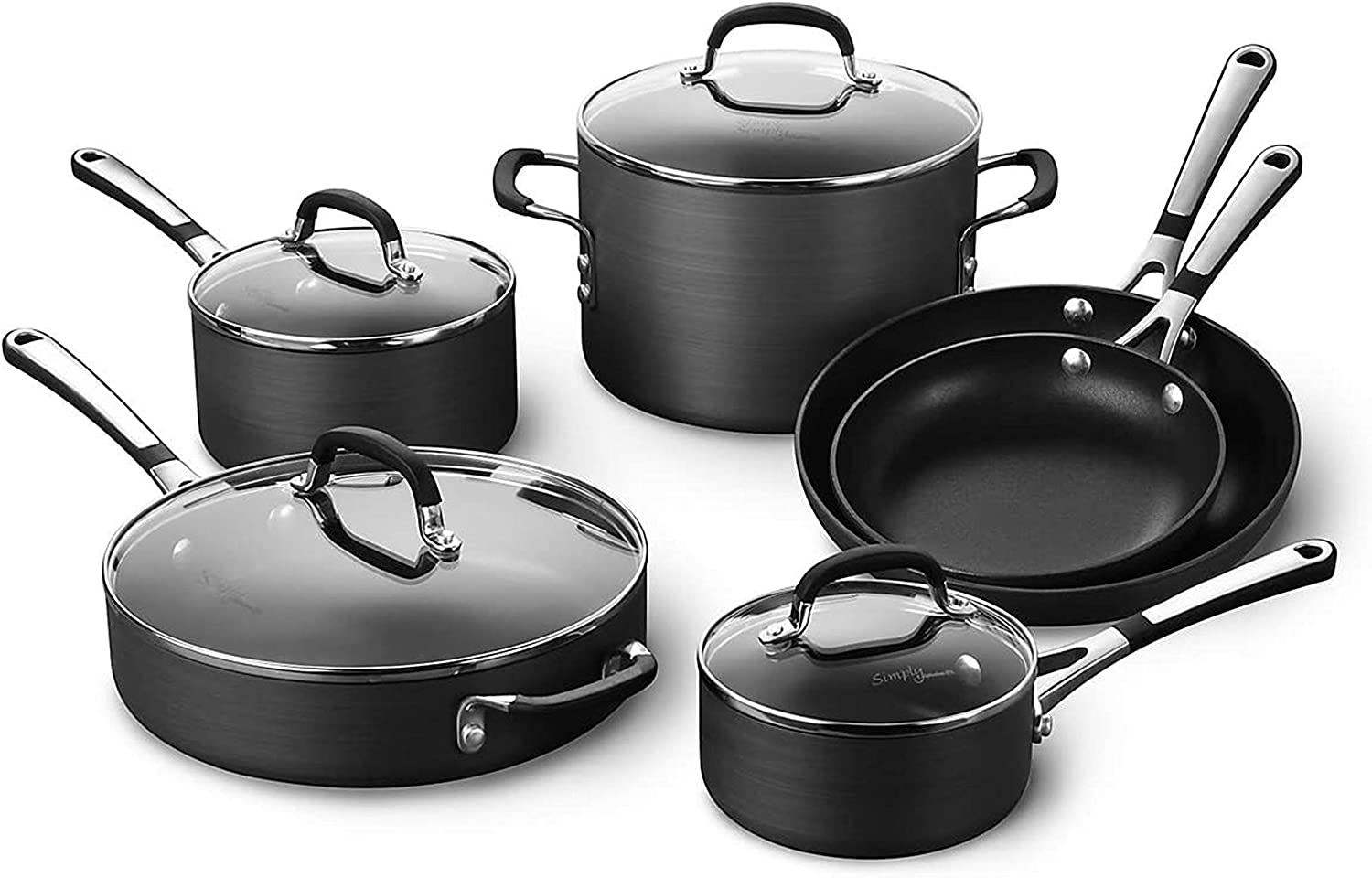  Pots and Pans Set - Nonstick Kitchen Cookware +