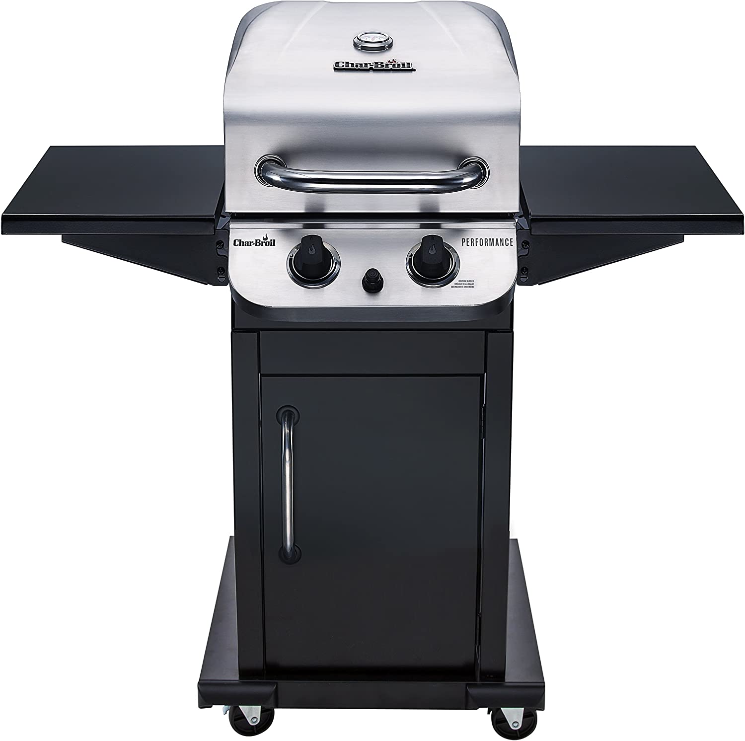 Char-Broil 463673519 Performance Series 2-Burner Cabinet Liquid Propane Gas Grill, Stainless Steel2