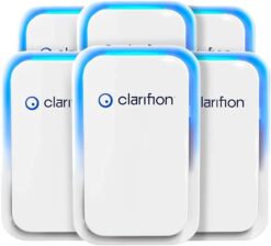 Clarifion - Air Ionizers for Home (6 Pack), Negative Ion Filtration System, Quiet Air Freshener for Bedroom, Office, Kitchen, Portable Air Filter Odor, Smoke Dust, Pets, Eliminator, Mini Air Cleaner