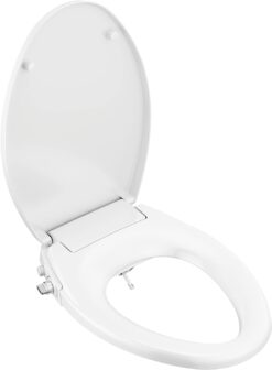 Delta Faucet Refresh Elongated Bidet Toilet Seat, Bidet Attachment for Toilet, Elongated Toilet Bidet, Elongated Toilet Seat, Bidet Sprayer, Toilet Water Spray, White 833004-WH