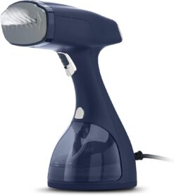 Electrolux Handheld Garment and Fabric Steamer 1500 Watts - Portable Handheld Steamer for Clothes, Wool and Silk with 2-In-1 Lint Brush and Fabric Brush | Powerful 1500W Clothing Steamer to Remove Wrinkles, Blue