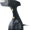 Electrolux Portable Handheld Garment and Fabric Steamer 1500 Watts, Quick Heat Ceramic Plate Steam Nozzle, 2 in 1 Fabric Wrinkle Remover and Clothing Iron, with Fabric, Lint Brush, and Steam Nozzle, Black