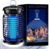Endbug Bug Zapper Outdoor, Mosquito Zapper Outdoor with LED Light, 4200V Electric Bug Zapper, 5ft Power Cord, IPX6 Waterproof Fly Trap, 2-in-1 Fly Zapper Indoor for Patio Garden Backyard Home, Plug in