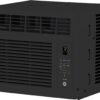 GE Electronic Window Air Conditioner 6000 BTU, Black, Efficient Cooling for Smaller Areas Like Bedrooms and Guest Rooms, 6K BTU Window AC Unit with Easy Install Kit