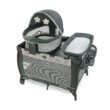 Graco Pack 'n Play Travel Dome LX Playard | Includes Portable Bassinet, Full-Size Infant Bassinet, and Diaper Changer, Annie