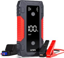 HPBS Jump Starter - 2000A Jump Starter Battery Pack for Up to 8L Gas and 6.5L Diesel Engines, 12V Portable Car Battery Jump Starter Box with 3.0