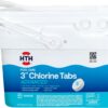 HTH 42053W Swimming Pool Care 3" Chlorine Tabs Advanced, Individually Wrapped Tablets, 8lb