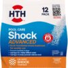 HTH 52037 Swimming Pool Care Shock Advanced, Swimming Pool Chemical, Cal Hypo Formula, 12 Count(Pack of 1)