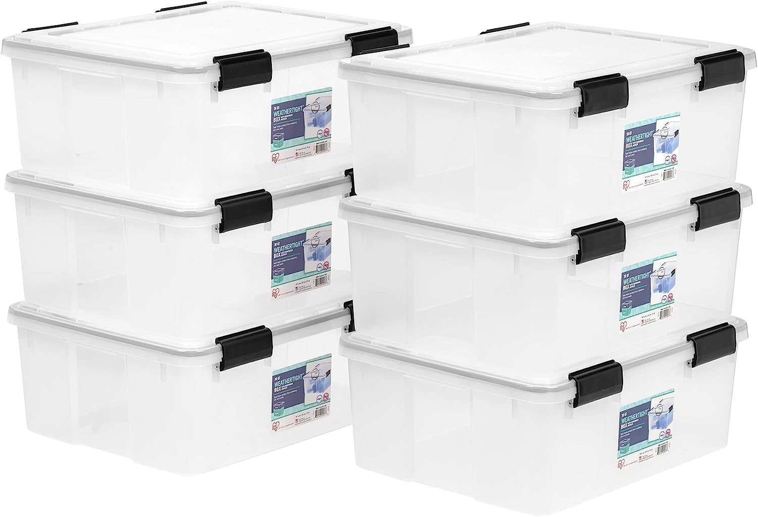 https://bigbigmart.com/wp-content/uploads/2023/06/IRIS-USA-30.6-Quart-WEATHERPRO-Plastic-Storage-Box-with-Durable-Lid-and-Seal-and-Secure-Latching-Buckles-Weathertight-Clear-with-Black-Buckles-6-Pack.jpg