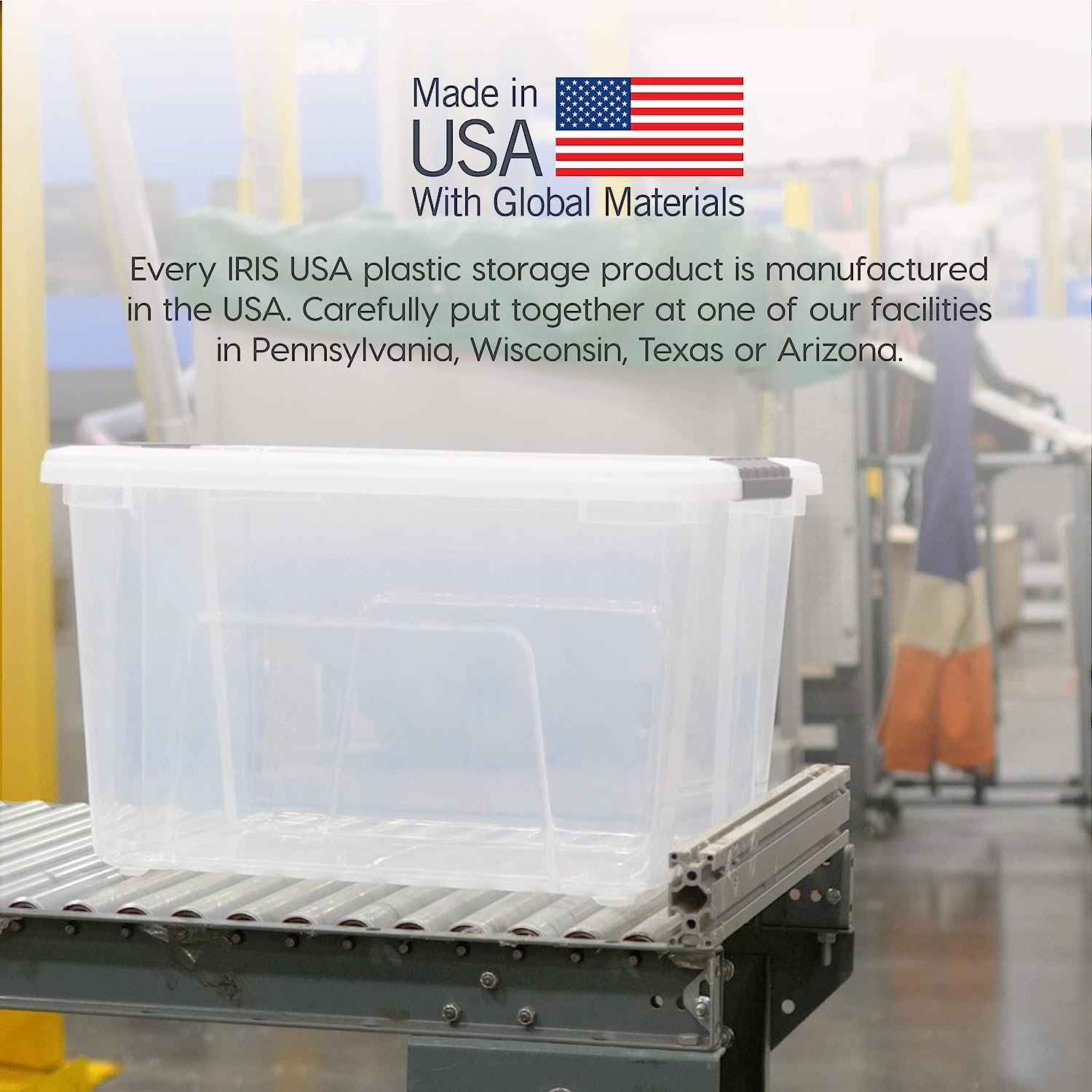 IRIS USA 40 Quart Stackable Plastic Storage Bins with Lids and Latchin –  ShopEZ USA