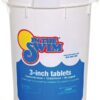 In The Swim 3 Inch Stabilized Chlorine Tablets for Sanitizing Swimming Pools - Individually Wrapped, Slow Dissolving - 90% Available Chlorine - Tri-Chlor - 50 Pounds