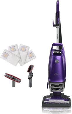 Kenmore BU4018 Intuition Bagged Upright Vacuum Lift-Up Carpet Cleaner 2-Motor Power Suction with HEPA Filter,3-in-1 Combination, Upholstery Tool for Hardwood Floor, Pet Hair, Purple
