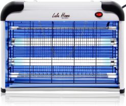 Lulu Home Electric Bug Zapper, Aluminium Indoor Insect Killer for Mosquito, Bug, Fly with Powerful 2800V Grid 20W Bulbs