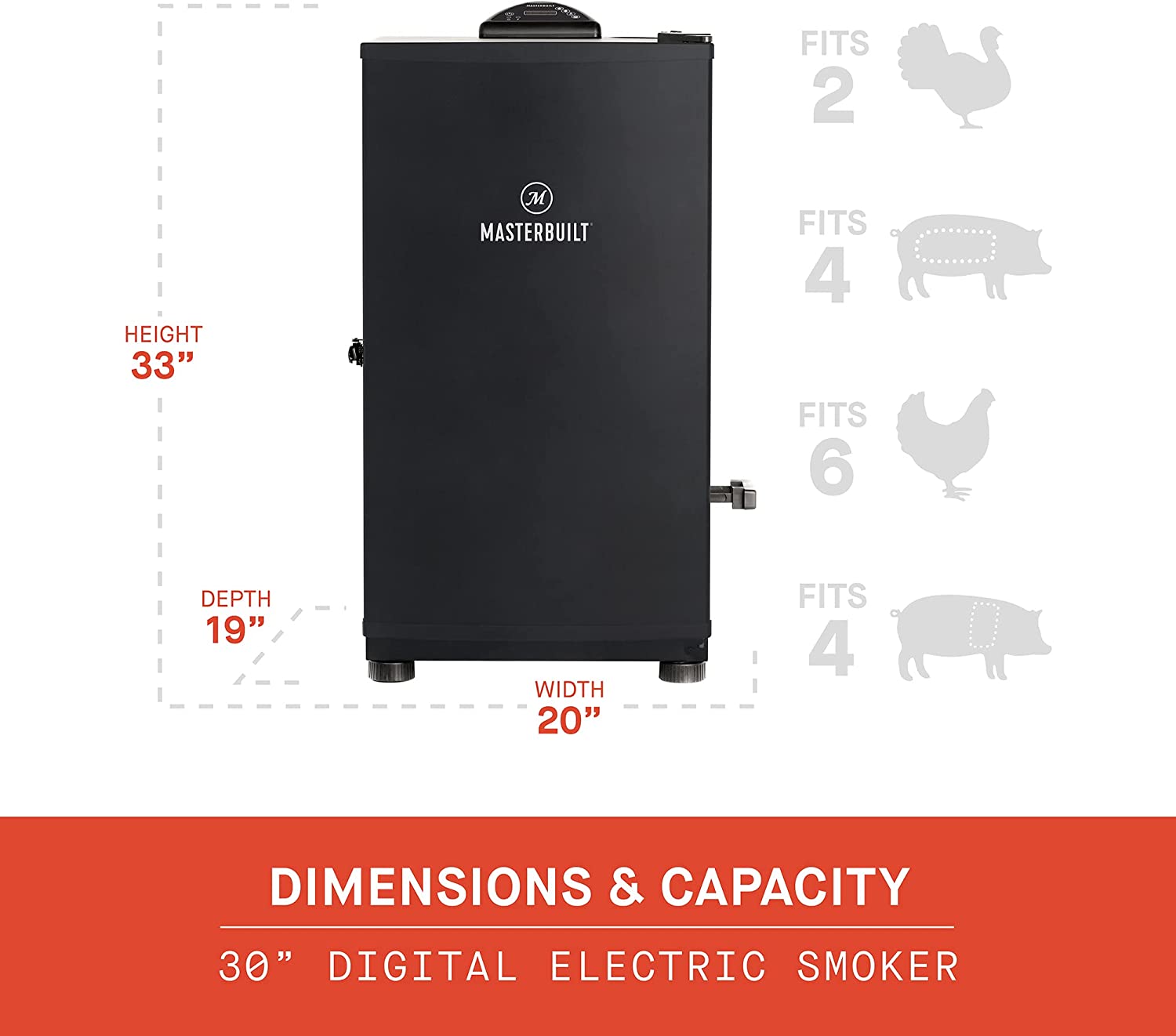 Masterbuilt 30 in. Black Digital Electric Smoker