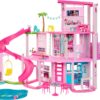 New ​Barbie Dreamhouse, Pool Party Doll House with 75+ Pieces and 3-Story Slide, Barbie House Playset, Pet Elevator and Puppy Play Areas​