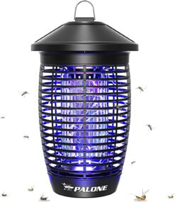 PALONE Electric Bug Zapper for Outdoor/Indoor, 4500V 20W Mosquito Zapper Indoor, Waterproof Mosquitos Killer Outdoor, Fly Zapper for Home Garden Back Yard Patio