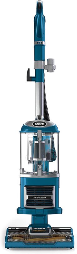 Shark ZU503AMZ Navigator Lift-Away Upright Vacuum with Self-Cleaning Brushroll, HEPA Filter, Swivel Steering, Upholstery Tool & Pet Crevice Tool, Perfect for Pets & Multi-Surface Cleaning, Teal