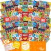 Snack Box Care Package (120 Count) Graduation 2023 Variety Snacks Gift Box - College Students, Military, Work or Home - Chips Cookies & Candy! Sweet Choice
