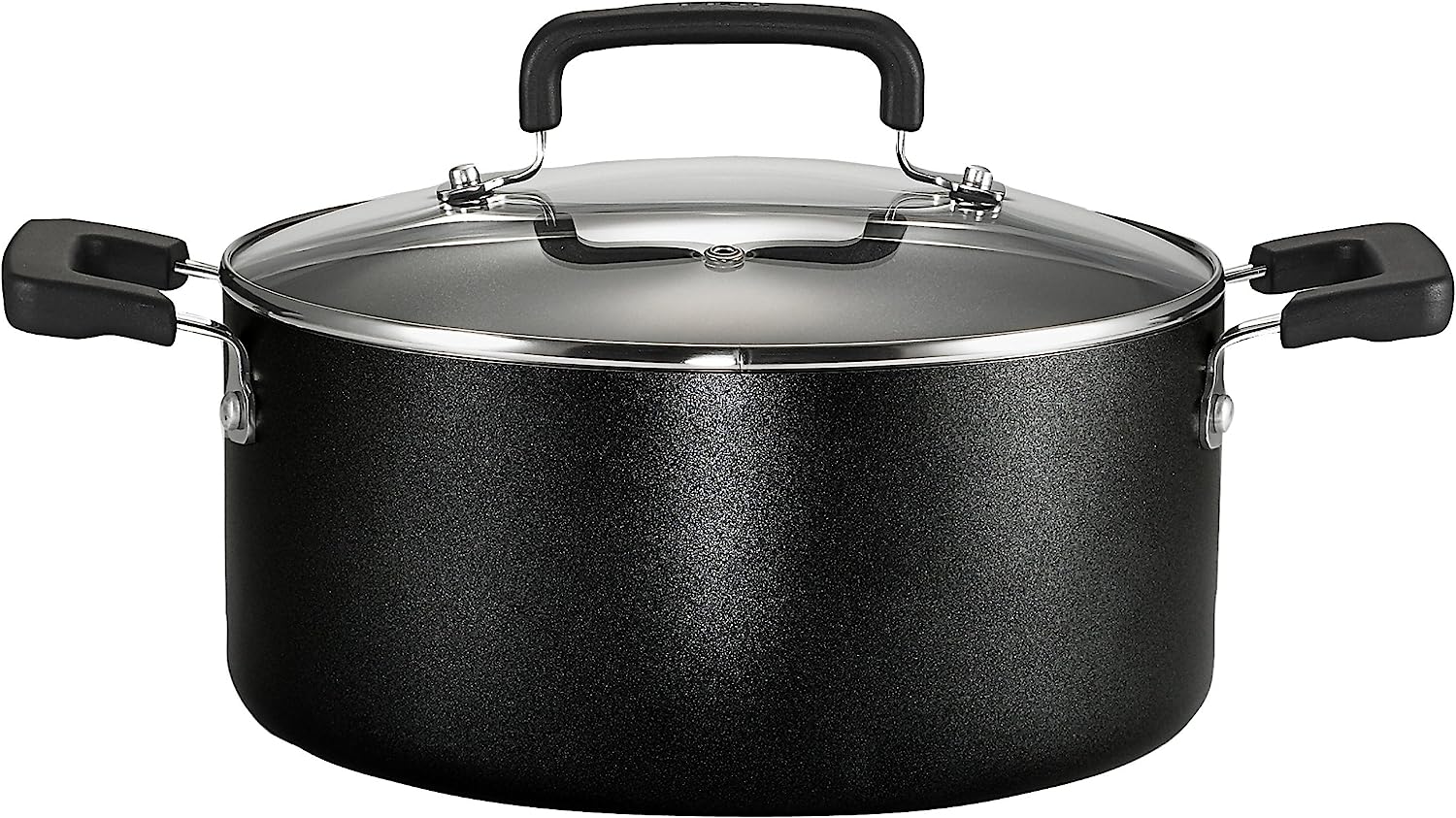 T-fal t-fal signature nonstick cookware set 12 piece pots and pans,  dishwasher safe black