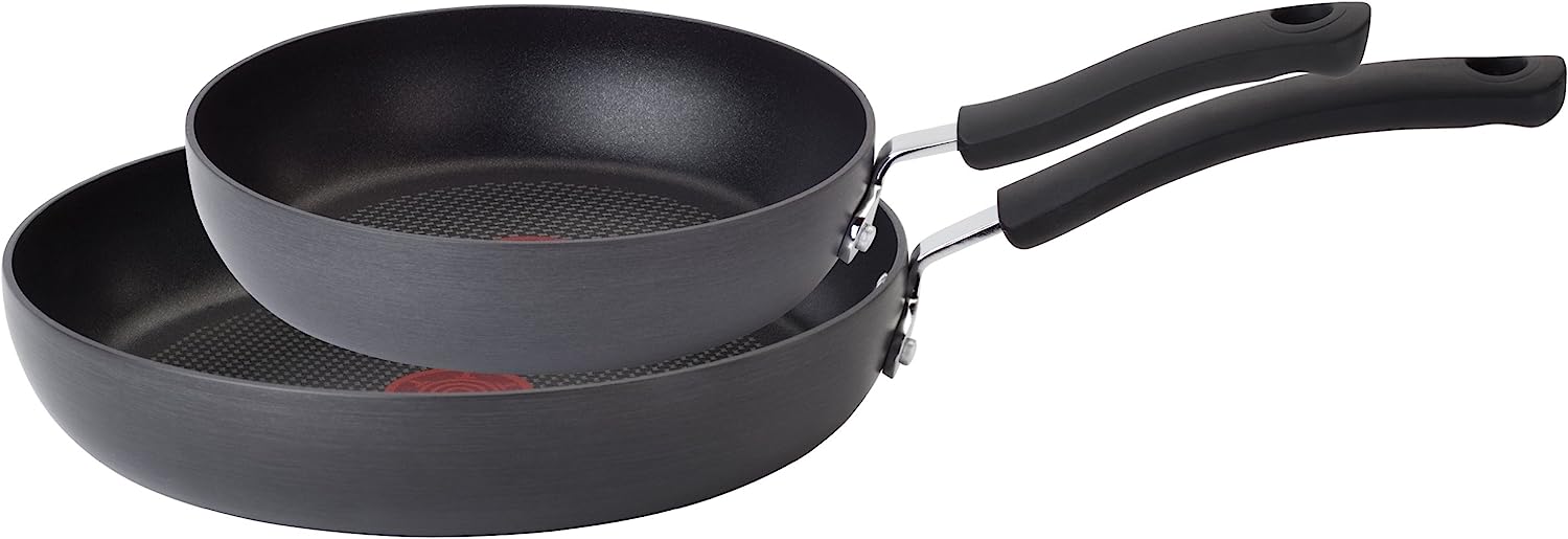 T-fal Ultimate Hard Anodized Nonstick Cookware Set 12 Piece Pots and Pans,  Grey