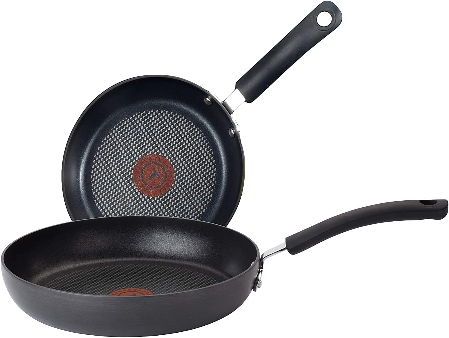 T-fal Ultimate Hard Anodized Nonstick Fry Pan Set 10, 12 Inch Cookware, Pots  and Pans, Dishwasher Safe Grey