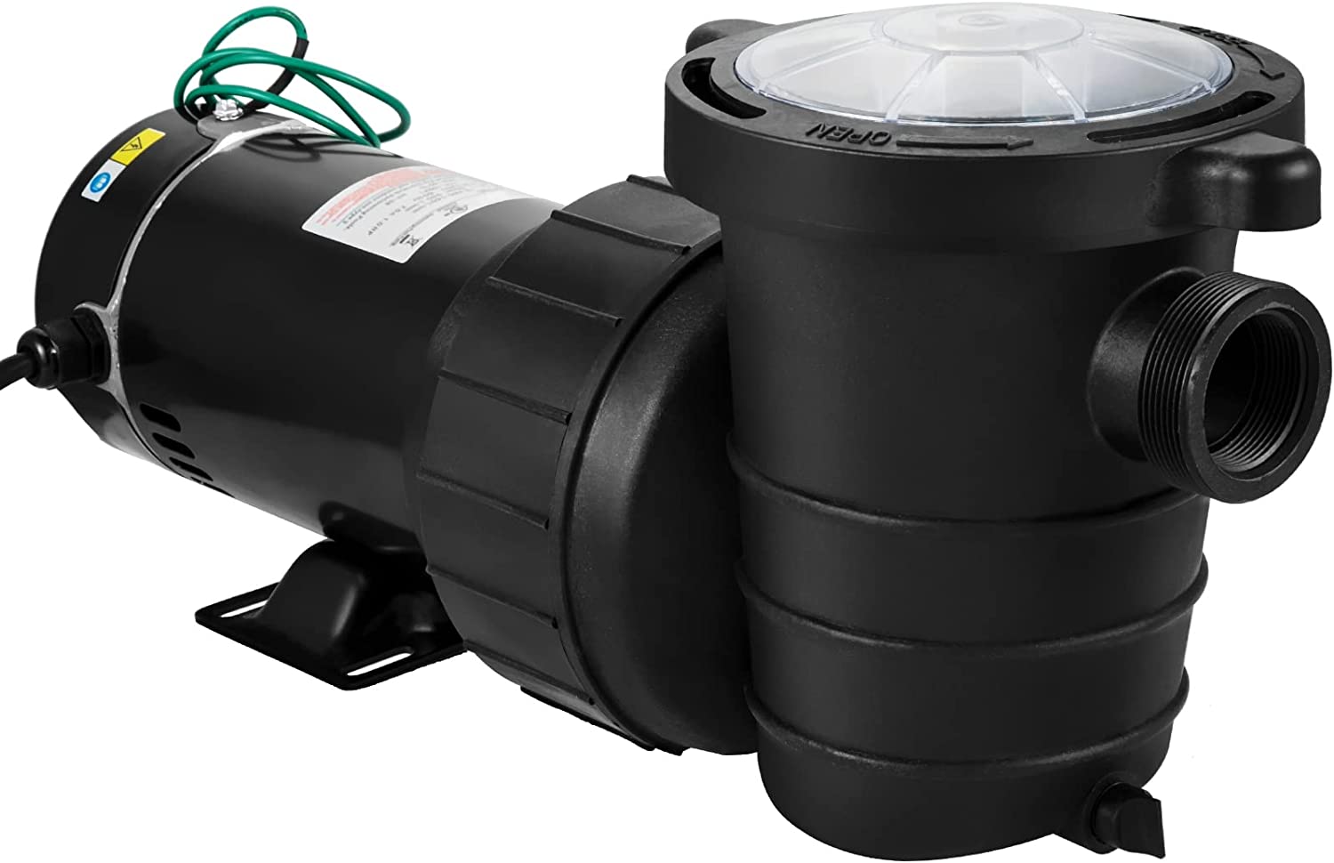 VEVOR Swimming Pool Pump 1HP, Dual Voltage 110V 220V, 5544GPH, Powerful Self-priming Pump for In Above Ground Pool Water Circulation, w Strainer Basket, 2pcs 1-1 2 NPT Connectors, UL Certified12