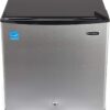 Whynter CUF-112SS Mini, 1.1 Cubic Foot Energy Star Rated Small Upright Freezer with Lock, Stainless Steel