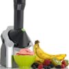 Yonanas 902 Classic Vegan, Dairy-Free Frozen Fruit Soft Serve Maker, Includes 36 Recipes, 200-Watts, Silver