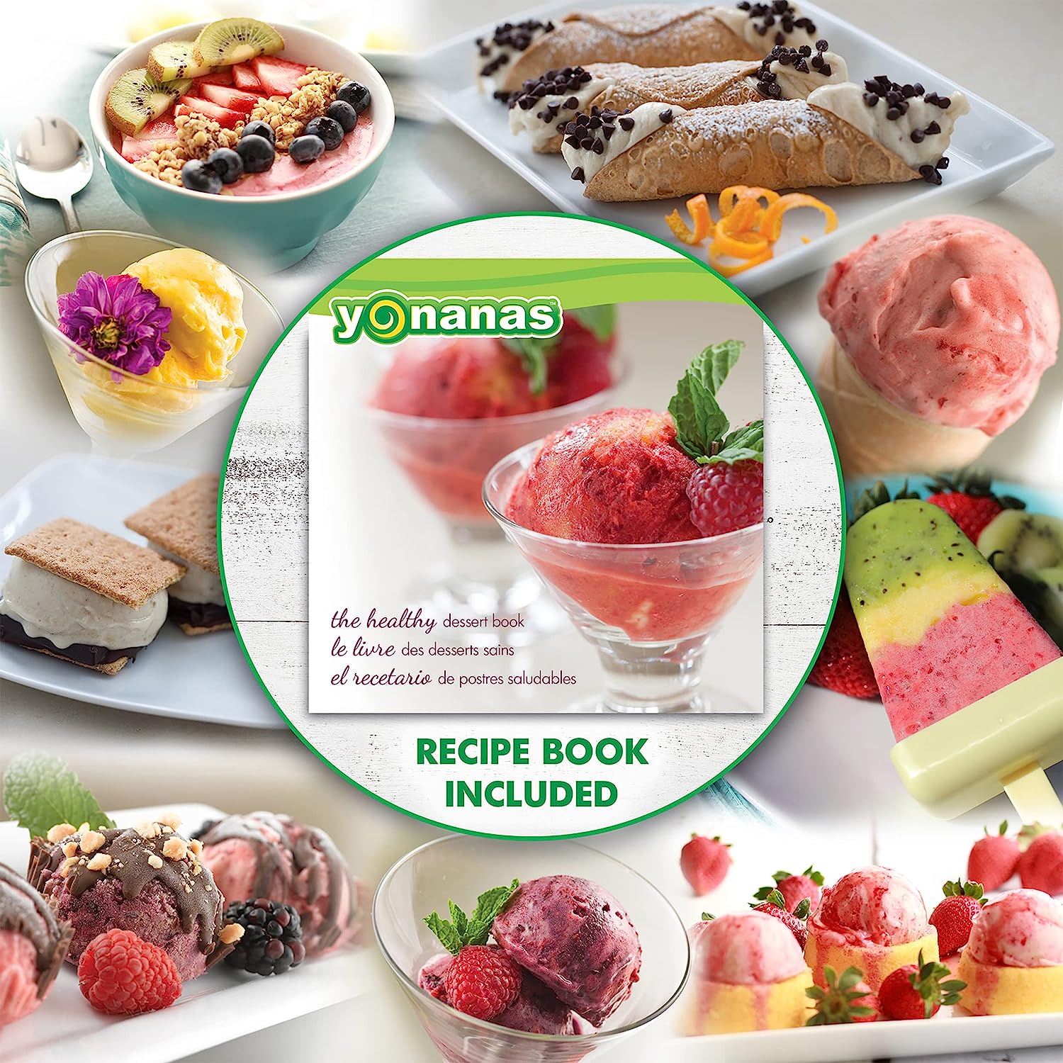  Yonanas 902 Classic Vegan, Dairy-Free Frozen Fruit